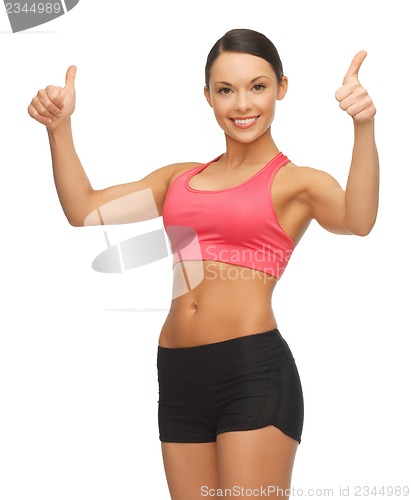 Image of beautiful sporty woman