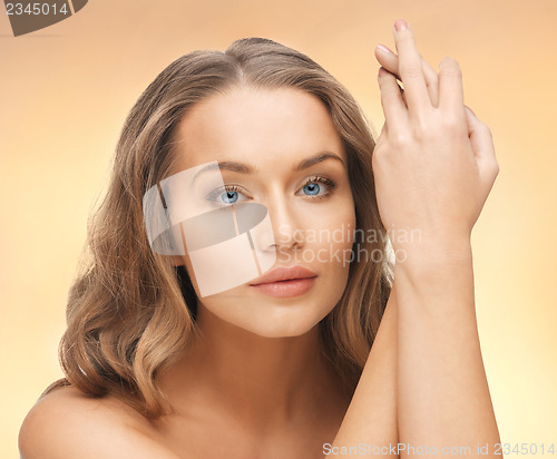 Image of beautiful woman with long hair