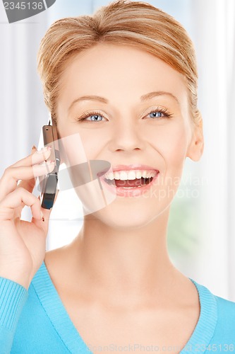 Image of woman with cell phone