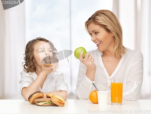Image of mother and daughter