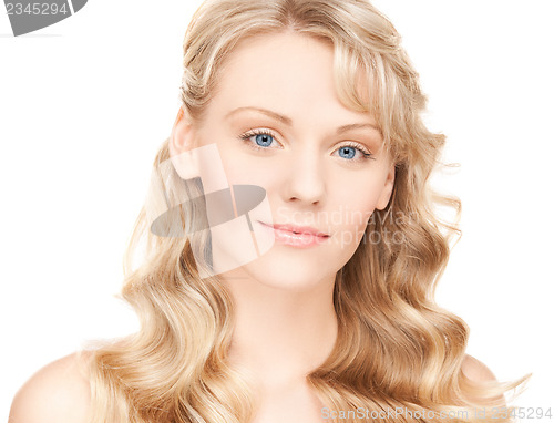 Image of beautiful woman with long hair