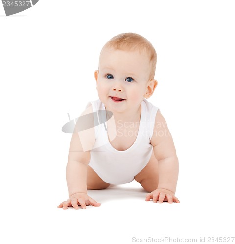 Image of crawling baby boy