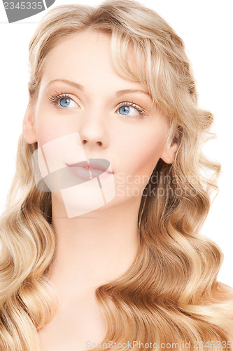 Image of beautiful woman with long hair