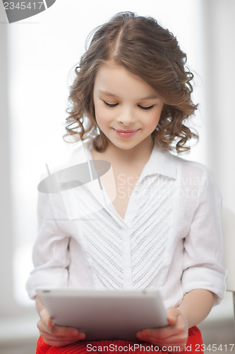 Image of girl with tablet pc