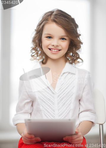 Image of girl with tablet pc