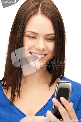 Image of woman with cell phone