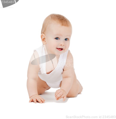 Image of crawling baby boy