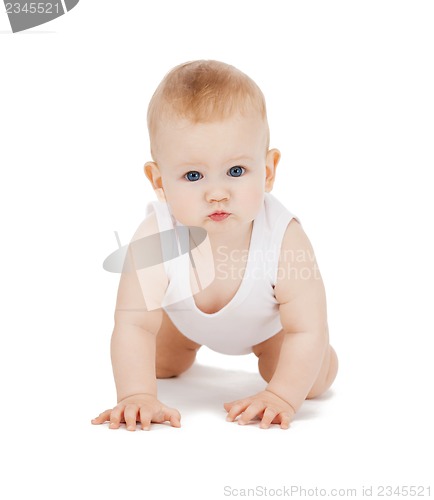 Image of crawling baby boy