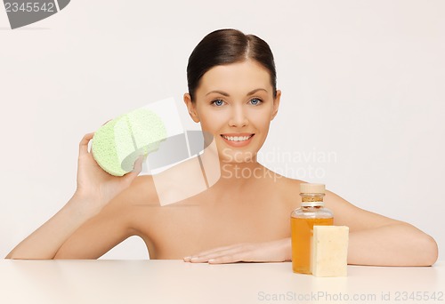 Image of woman with sponge