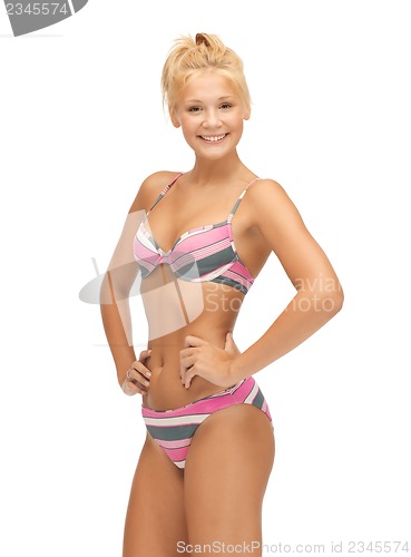 Image of beautiful woman in bikini