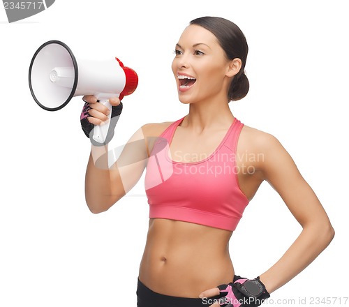 Image of woman with megaphone