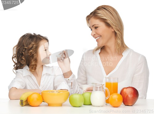 Image of mother and daughter