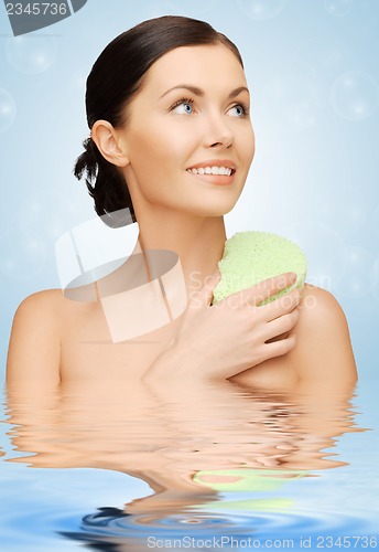 Image of woman with sponge