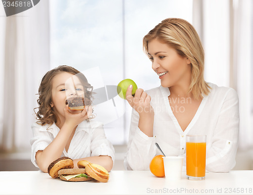 Image of mother and daughter