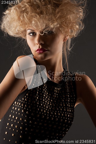 Image of woman in black dress