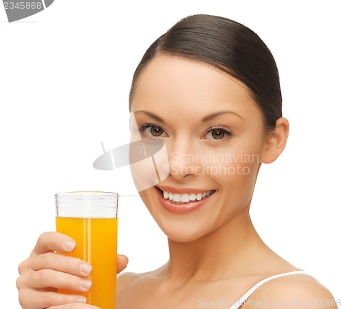 Image of woman with glass of juice