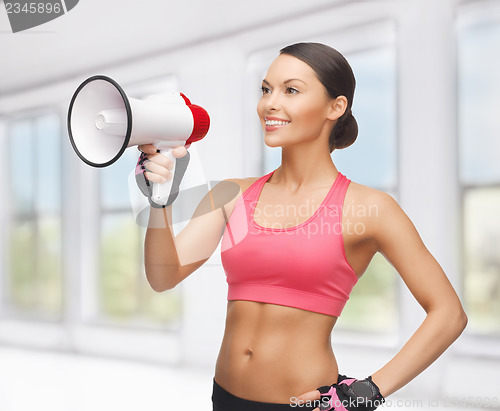 Image of woman with megaphone