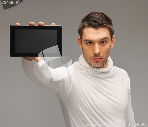 Image of man with tablet pc