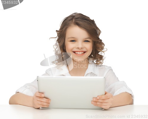 Image of girl with tablet pc
