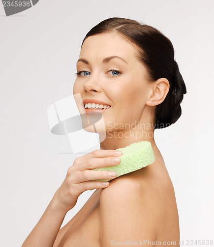 Image of woman with sponge