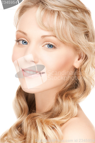 Image of beautiful woman with long hair
