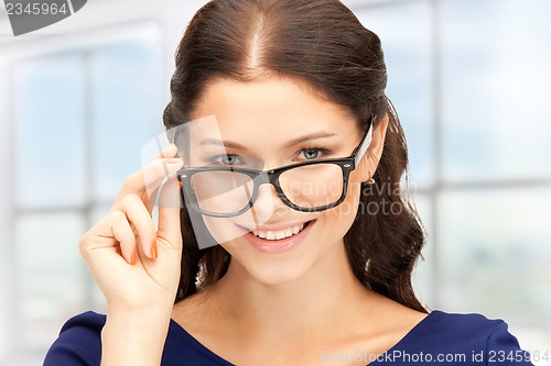 Image of lovely woman in spectacles