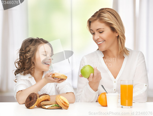 Image of mother and daughter