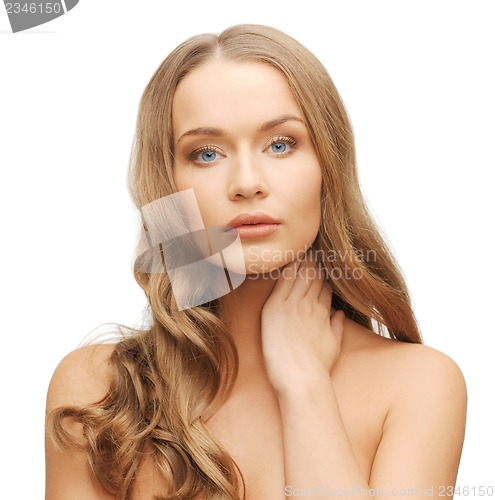 Image of beautiful woman with long hair