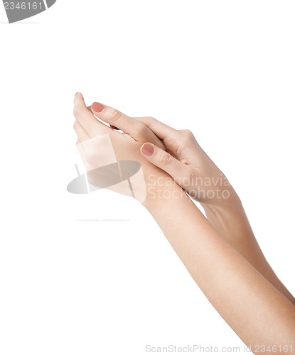 Image of female soft skin hands