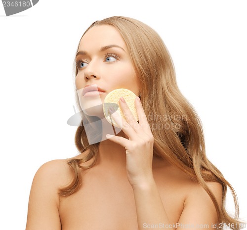 Image of woman with sponge