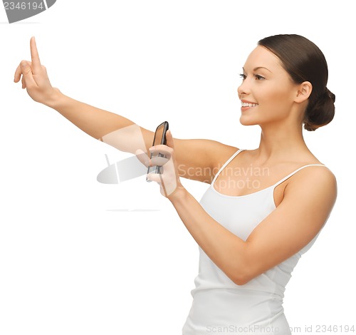 Image of woman with smartphone