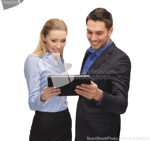 Image of man and woman with tablet pc
