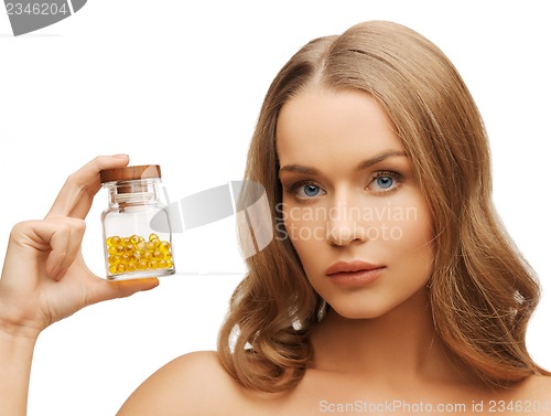 Image of woman with vitamins