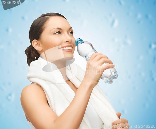 Image of woman with bottle of water