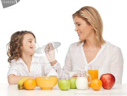 Image of mother and daughter
