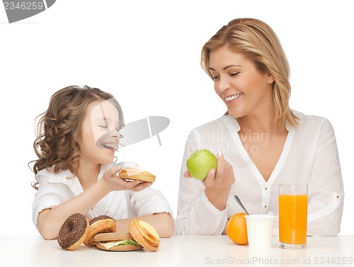 Image of mother and daughter
