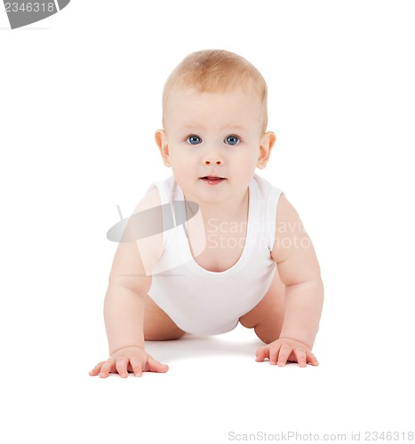 Image of crawling baby boy