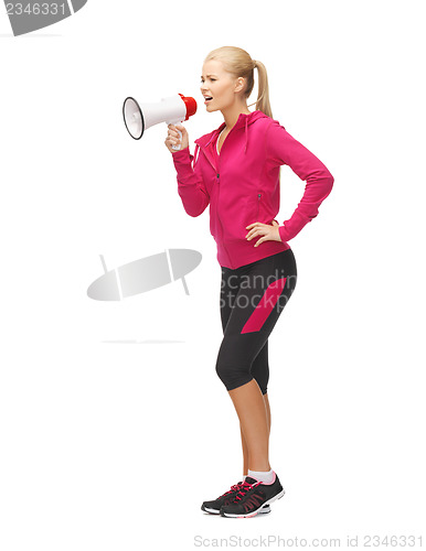 Image of woman with megaphone