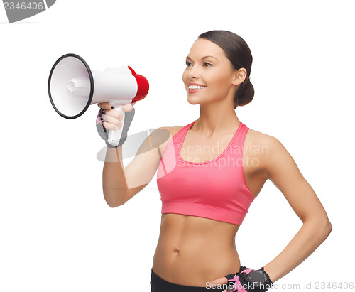 Image of woman with megaphone