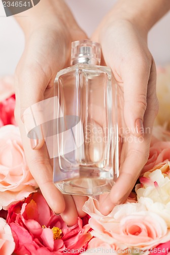 Image of woman's hands showing perfume