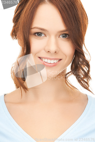 Image of beautiful woman in casual clothes