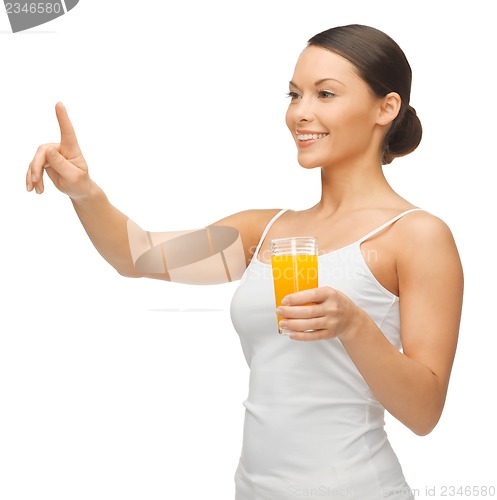 Image of woman with glass of juice