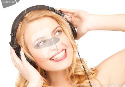 Image of woman with headphones