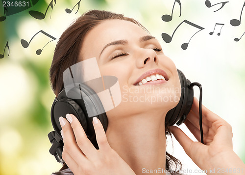 Image of woman with headphones