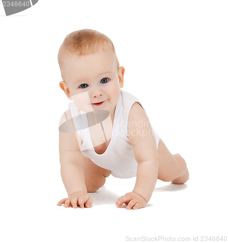 Image of crawling baby boy