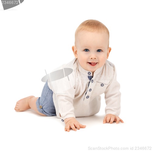 Image of crawling baby boy