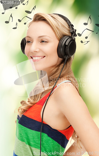 Image of woman with headphones