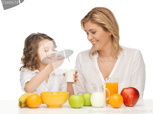 Image of mother and daughter