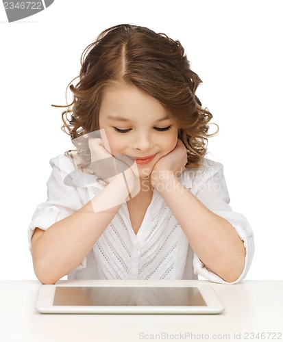 Image of girl with tablet pc