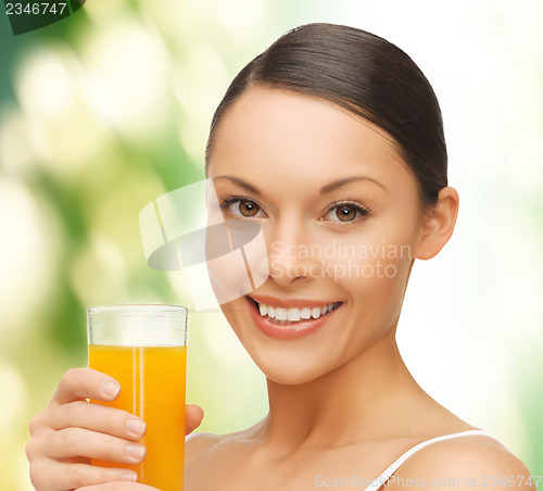 Image of woman with glass of juice